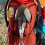 Cybex All-Terrain Stroller (Chrome Stardust) with a matching car seat Image 4