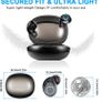 Wireless Headphones, Rinsmola Wireless Earbuds with Mic Bluetooth 5.1 Headphones with USB-C Charging Case, IP7 Waterproof Wireless Earphones, HiFi Stereo Deep Bass, 30H Playtime Headset for Sport Image 4