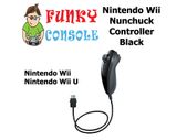 Nintendo Wii Nunchuck Wired Controller Remote Nunchuk Wii U Console Black