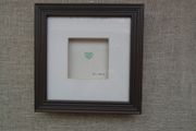 Wall art, Home decor, Sea glass picture, Shadow box pictureValentine's Day gift