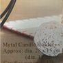 New in Box Metal 6 Candle Holder Image 2