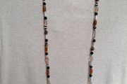 Brown tone bead necklace