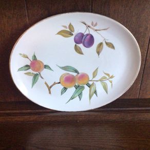 Royal Worcester Evesham pattern small oval platter