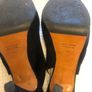Stiletto peep toe suede shoe Image 3