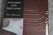 Embossed Satin Bed Runner