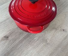 Vintage Le Cruset Red Casserole Pot