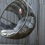 Stunning large swing chair with waterproof handmade cushion Image 2