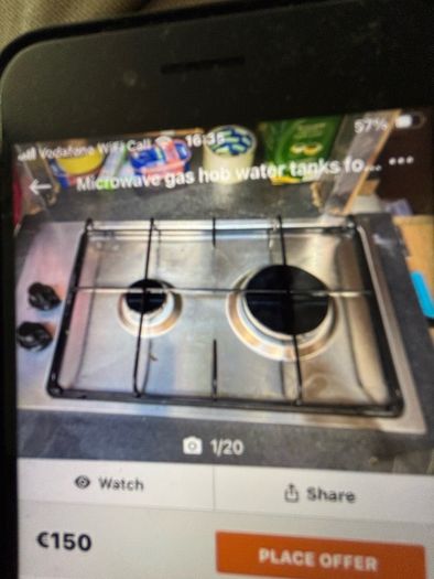 camper van for Sale Has solar panel roof vent Sink gas cooker 12 V microwave