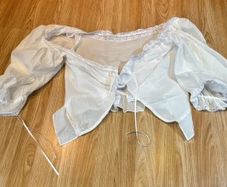Vintage Style Lace Cotton Blouse Undergarment Picnic at Hanging Rock Edwardian L 40  12