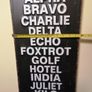 Large Metal N.A.T.O Phonetic Alpabet Wall Sign Image 8