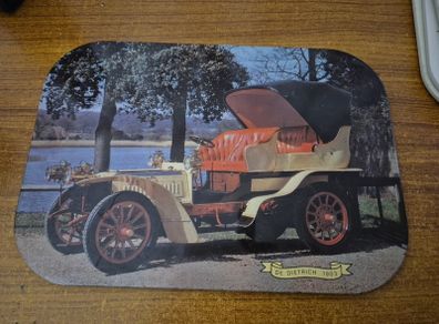 Vintage Metal Top Place Mat Vintage Classic Car early 1900s