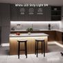 LED Strip Light White 5M 300 LEDs, 1650lm Dimmable Strip Lights for Kitchen, Cool White 6000K Daylight LED Strip for Under Units Cabinet Cupboards (12V Power Plug and Dimmer Switch Included) Image 5