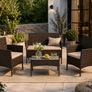 Balcony Garden Furniture Set PE Polyrattan Lounge Set Patio Furniture Image 3