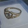 Lovely Heart-shaped Sterling 925 Silver Ring with clear Stones Image 4