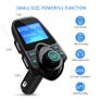 FM Transmitter, Bluetooth FM Transmitter Radio Adapter Car Kit with 5V 2.1A USB Car Charger MP3 Player Support TF Card USB Flash Drive, Aux Output and Input - Black Image 7