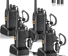 (FREE SHIPPING) Walkie Talkies 2023 Upgraded 88E Walkie Talkie Long Range for Adults with Earpieces, 16 Channel Handheld 2 Way Radio Rechargeable with Flashlight Li-ion Battery and Charger