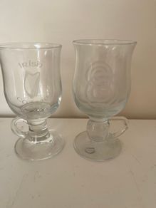 2 Irish Coffee Glasses