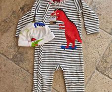 Baby boy babygro & hat (Joules)