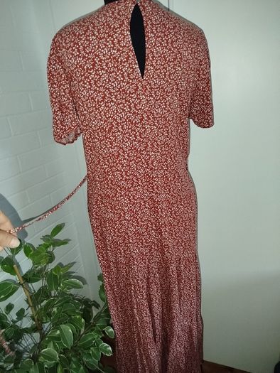 Summer floral viscose dress size 12-14