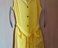 BNWT - Yellow linen & cotton mix dress UK 10