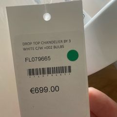 Drop top pendant chandelier by 3