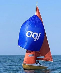 Squib sailing boat