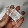 311 - Set of 4 Vintage Decorative Collectible Clear Glass Bottles Image 8
