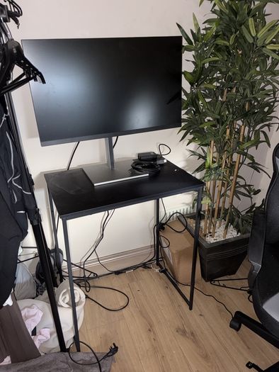 Gaming Chair and Monitor Desk