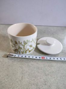 Hornsea pottery England Jam/honey Or Sugar Bowl  Lidded Bon China Dish.