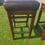 High Quality Large Leather Top Bar Stools Image 3