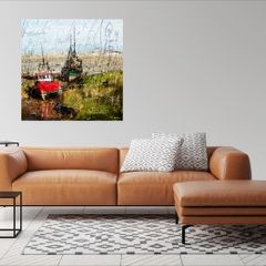 Mayo, Sleeping Fishing Boats Art Prints