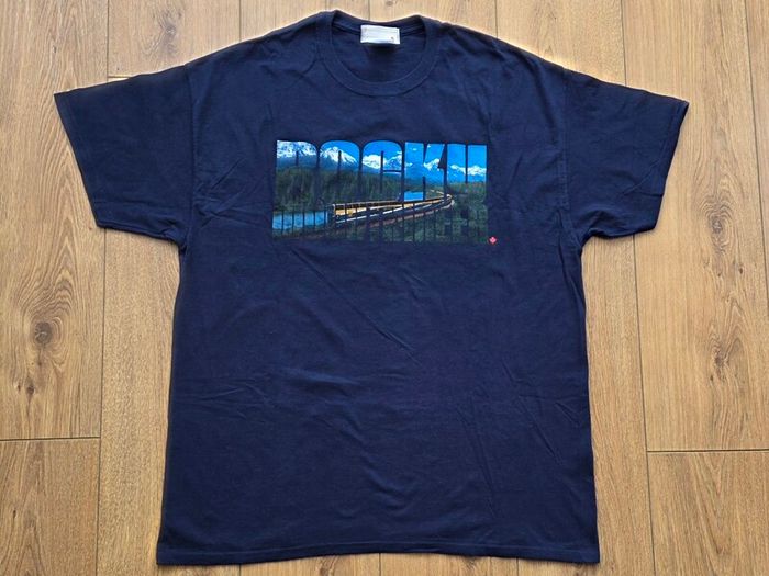 Rocky Mountaineer Rockies Men's Train T-Shirt Size XL