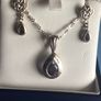 silver pendent & earrings Image 3