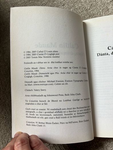 A Collection of Works by the Irish Poet Caitlin Maude