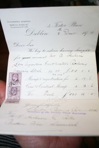 Antique Share Certificate Receipt Dublin 1910