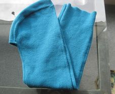 Teal Hood Scarf.