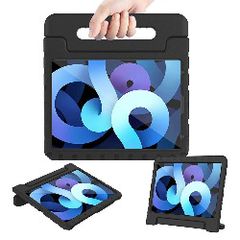 For Apple iPad Air 5 2022 5th Gen Kids Case Shockproof Cover With Stand Black