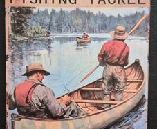 Winchester fishing tackle, vintage style metal sign .