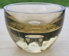 Kosta Boda glass mini bowl from the 1980s