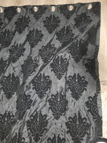 black 90x90 curtains