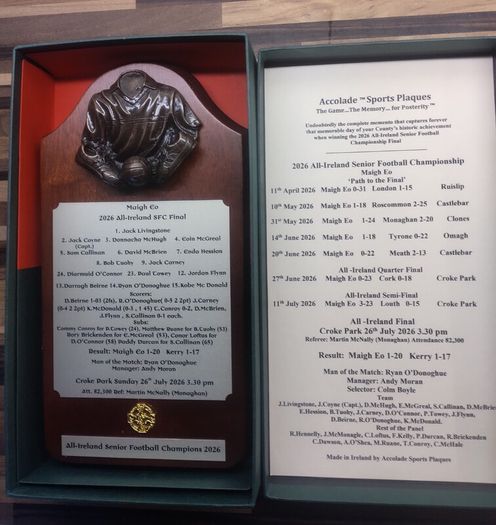 Mayo All Ireland Plaque 2026