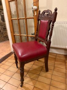 4 Vintage Wooden Chairs