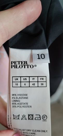Peter Pilotto Red Abstract Dress Sz 10uk - Rrp 525 (new)