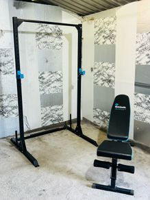 Squat Rack Adjustable Weight Bench