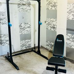 Squat Rack Adjustable Weight Bench