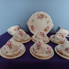 21 Piece Royal  Crown Derby  China Tea Set