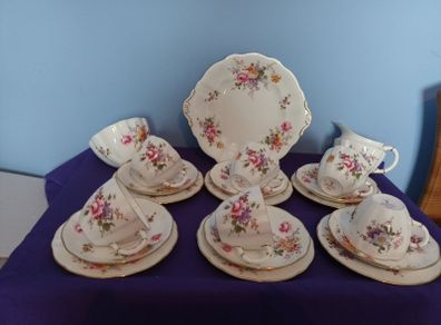 21 Piece Royal  Crown Derby  China Tea Set