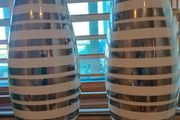 Stylish Pair Holland Ceramic Vases 1960s