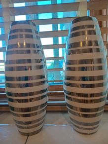 Stylish Pair Holland Ceramic Vases 1960s