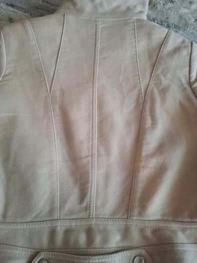 Karen Millen Beige Moleskin Biker Jacket